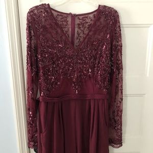 ASOS burgundy jumpsuit